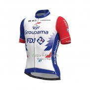 Groupama FDJ Ropa Ciclismo Culotte Corto 2021 Mangas Cortas Rojo Azul Blanco(2) 1